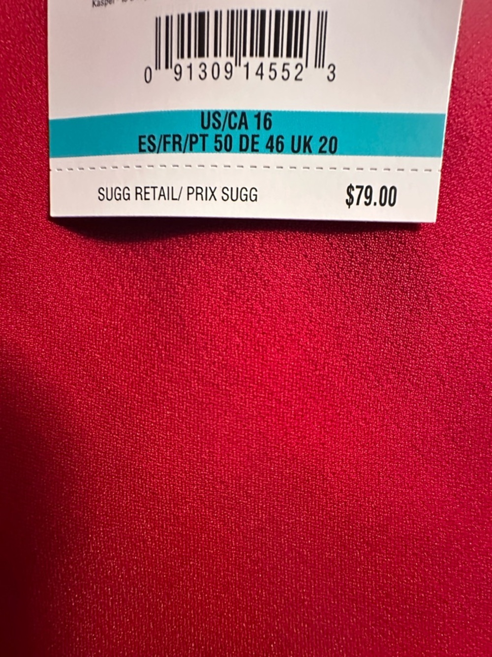 Kasper Vibrant Red Tailored Pants